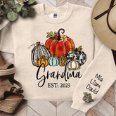 Lofaris Personalized Pumpkins Thanksgiving Fall Sweatshirt